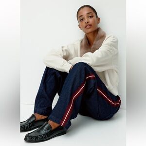 H&M DENIM DRAWSTRING PANTS